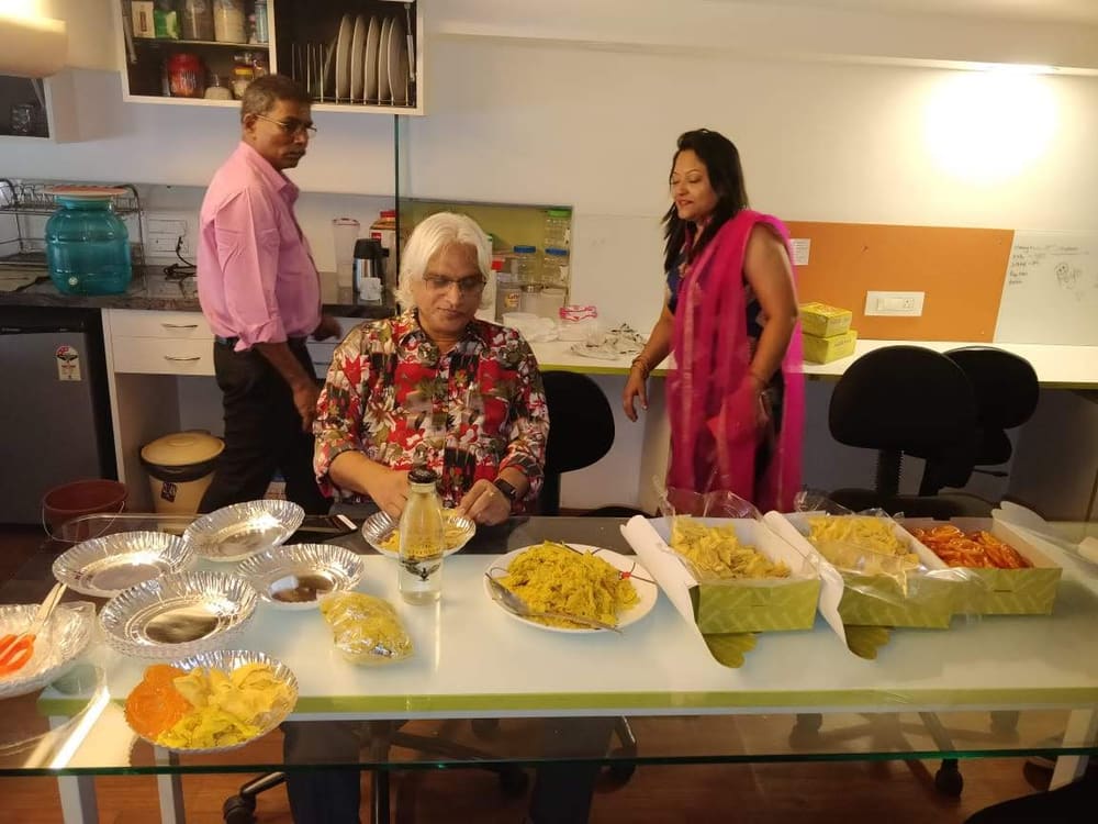 Fun at Dreamscape: a Diwali snacks spread in the studio kitchen